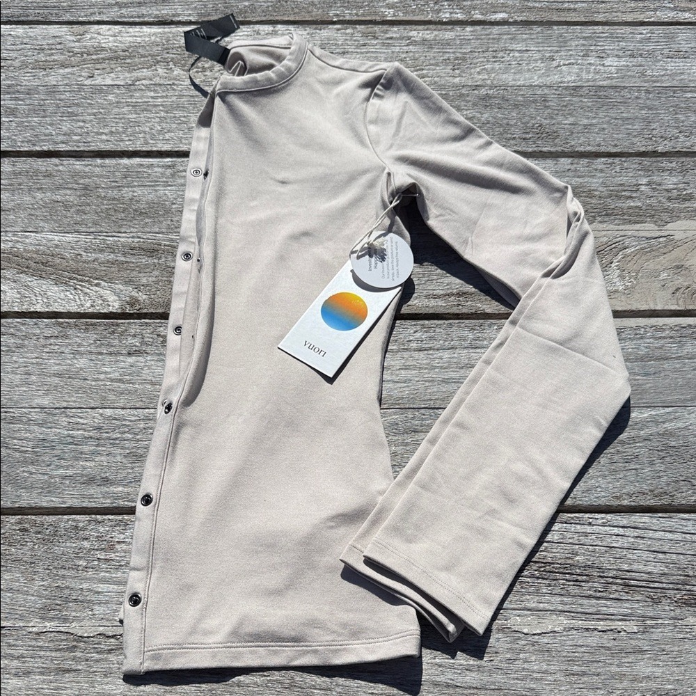 Vuori Halo‎ Cardigan – Ecru Heather Size XXS NWT